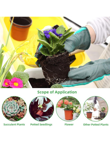 Macetas de Plástico TDHDIKE 10.16 cm para Vivero 50pcs