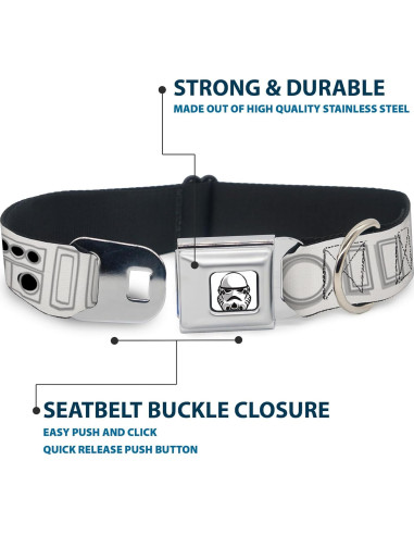 Collar para Perro Star Wars Buckle-Down 24.1-33 cm 2.54 cm