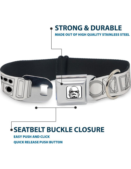 Collar para Perro Star Wars Buckle-Down 24.1-33 cm 2.54 cm