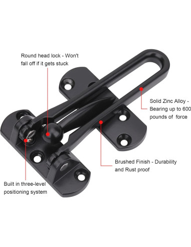 Cerradura de Barra de Puerta CeeDa 3 Pack Seguridad Niños