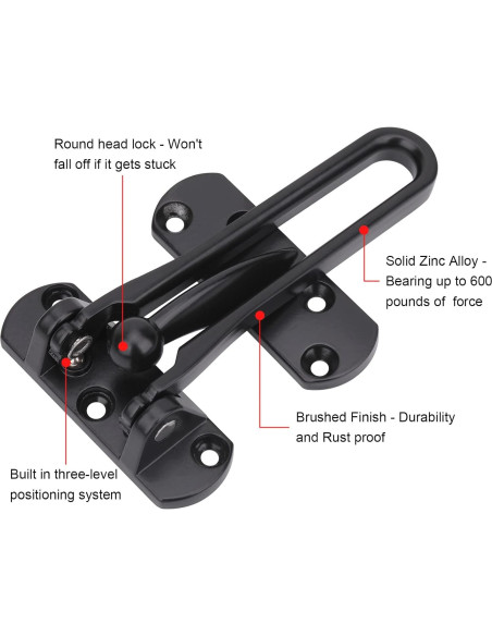 Cerradura de Barra de Puerta CeeDa 3 Pack Seguridad Niños