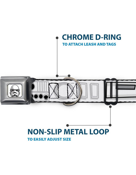 Collar para Perro Star Wars Buckle-Down 24.1-33 cm 2.54 cm