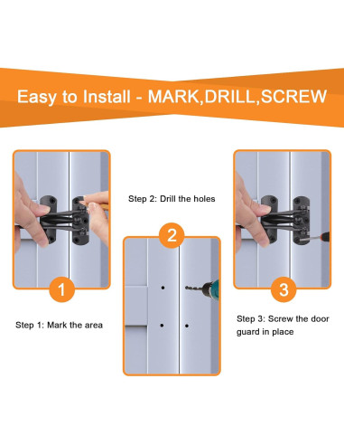 Cerradura de Barra de Puerta CeeDa 3 Pack Seguridad Niños