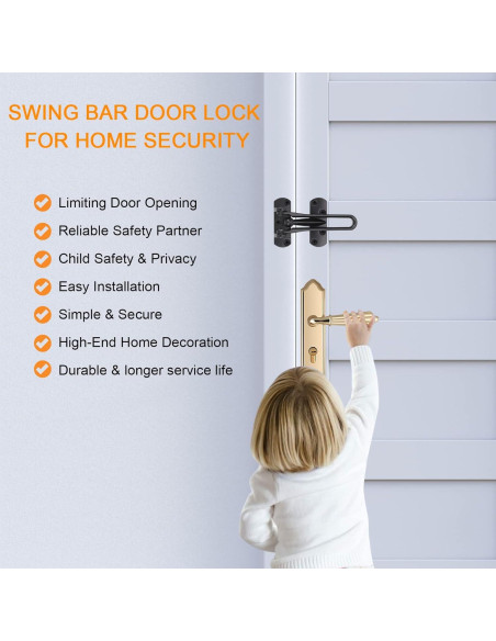 Cerradura de Barra de Puerta CeeDa 3 Pack Seguridad Niños