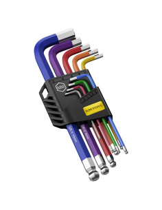 Juego de Llaves Allen AMTOVL 9PCS Métricas 1.5-10MM Antideslizante