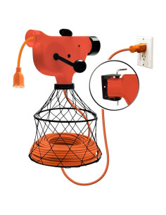 Enrollador de Cable de Pared Chromex Naranja 150 pies