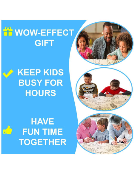 Póster Gigante para Colorear ALEX Art - Animales de la Jungla 98x68 cm