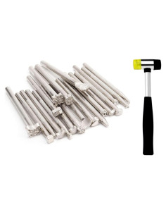 Juego de Herramientas de Estampado de Cuero Houlibify 21 PCS