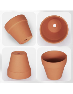 Macetas de Arcilla Terracota 10.16 cm - Paquete de 24 con Drenaje 2