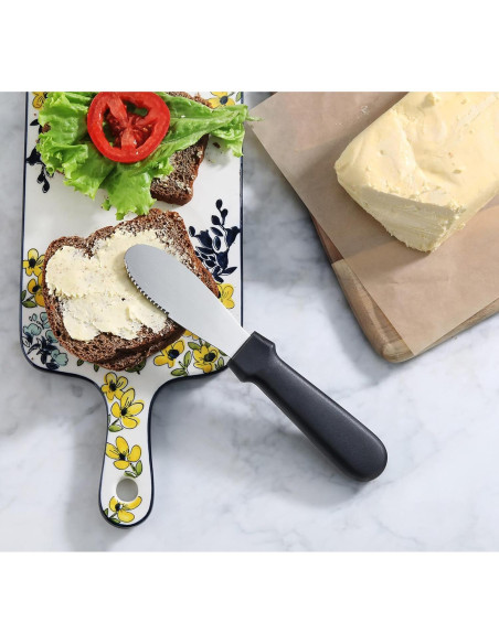 Set de 4 Espátulas de Mantequilla New Star 22.23 cm Acero Inoxidable