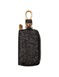 Funda de Llave de Coche Universal con Lentejuelas - Color Negro