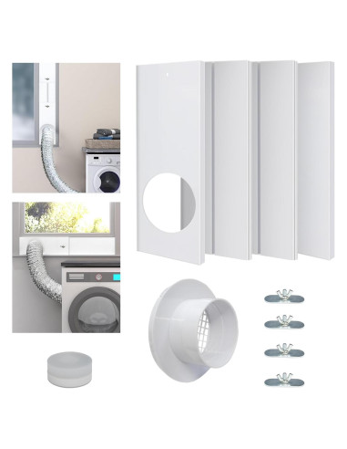 Kit de Ventana Ajustable para Conducto de Secadora 4" G GO . HO