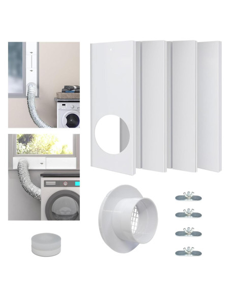Kit de Ventana Ajustable para Conducto de Secadora 4" G GO . HO