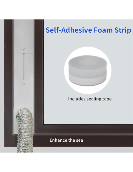 Kit de Ventana Ajustable para Conducto de Secadora 4" G GO . HO