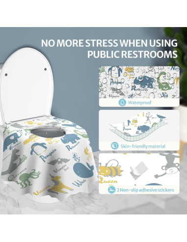 Fundas de Asiento de Inodoro Desechables Diario Feliz 20 Pcs