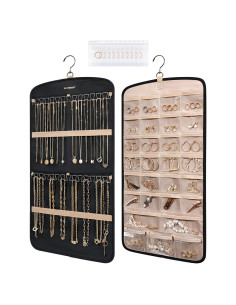 Organizador de Joyería Colgante BAGSMART Negro 29 Bolsillos