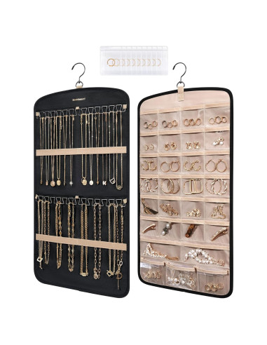 Organizador de Joyería Colgante BAGSMART Negro 29 Bolsillos