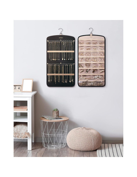 Organizador de Joyería Colgante BAGSMART Negro 29 Bolsillos