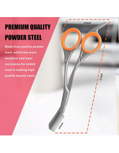 Tijeras para Recortar Cejas LePinko con Peines Ergonomicas 2