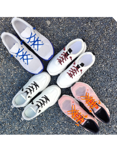 3 Pares de Cordones Elásticos Beige para Zapatillas de Correr