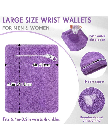 Billetera de Muñequera Deportiva Bememo 3 Pcs Unisex