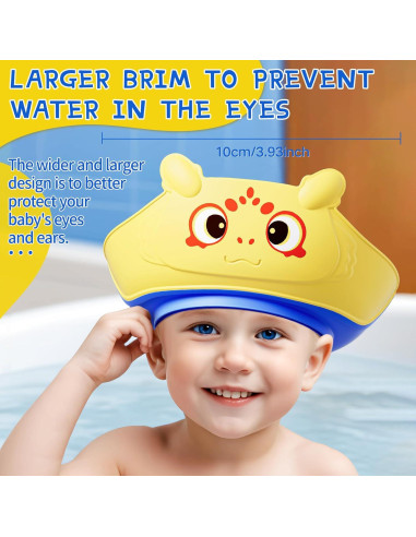 Gorro de Ducha para Bebés Lonlown Amarillo 22x20 cm