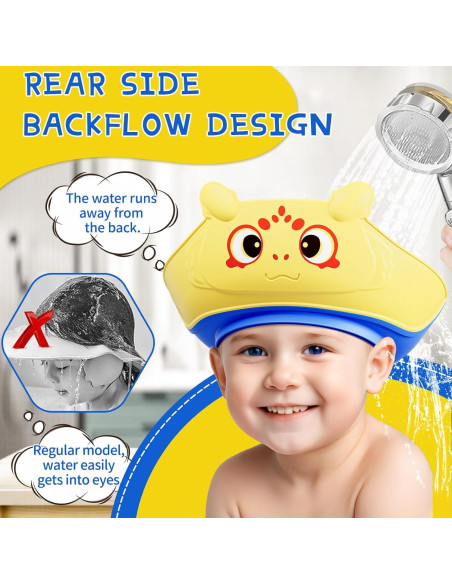 Gorro de Ducha para Bebés Lonlown Amarillo 22x20 cm