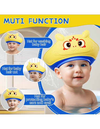 Gorro de Ducha para Bebés Lonlown Amarillo 22x20 cm