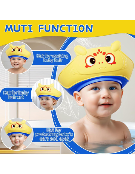 Gorro de Ducha para Bebés Lonlown Amarillo 22x20 cm