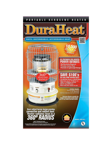 Calefactor de Queroseno Dura Heat DH1051 10,500 BTU 41.8 m