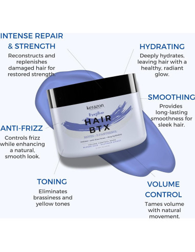 Kerazon Tratamiento de Cabello Brasileño BTX 236ml Efecto Platino