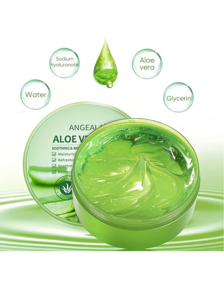 Gel de Aloe Vera Orgánico Aero Zen 284 g Hidratante Facial y Corporal