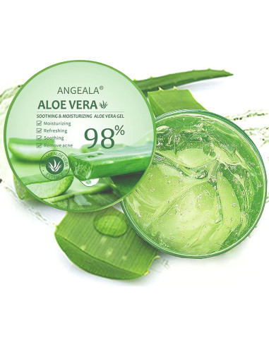 Gel de Aloe Vera Orgánico Aero Zen 284 g Hidratante Facial y Corporal