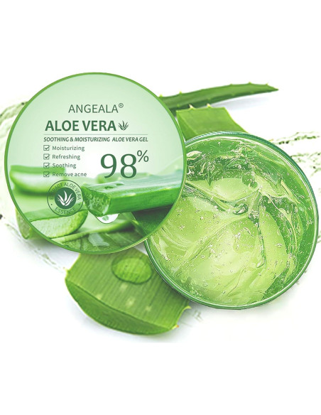 Gel de Aloe Vera Orgánico Aero Zen 284 g Hidratante Facial y Corporal