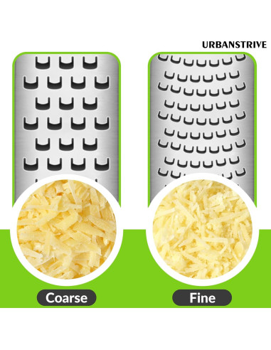 Rallador de Queso Urbanstrive de Acero Inoxidable Negro
