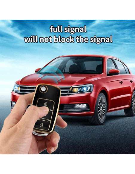 Funda de Llave MILD EAST para VW Beetle Jetta Passat Tiguan Negro