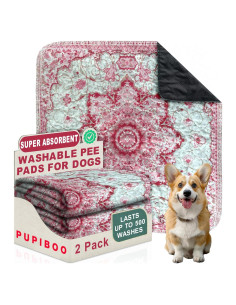 Alfombrillas Lavables para Perros Pupiboo 0.91m x 0.91m - Antideslizantes