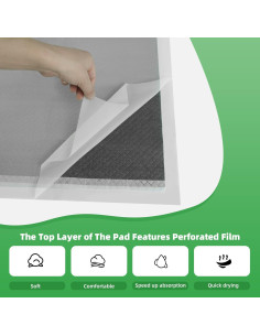 Alfombrillas Desechables para Cachorros DEEP DEAR 76x66 cm - 40 Unidades 2