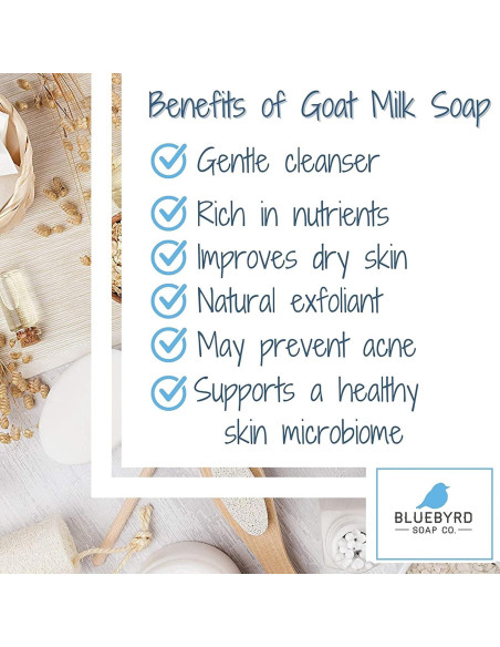 Jabón Corporal de Leche de Cabra Bluebyrd Musgo Africano 130g