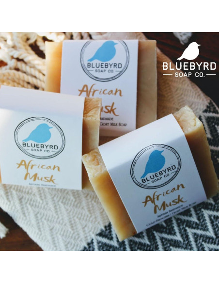 Jabón Corporal de Leche de Cabra Bluebyrd Musgo Africano 130g
