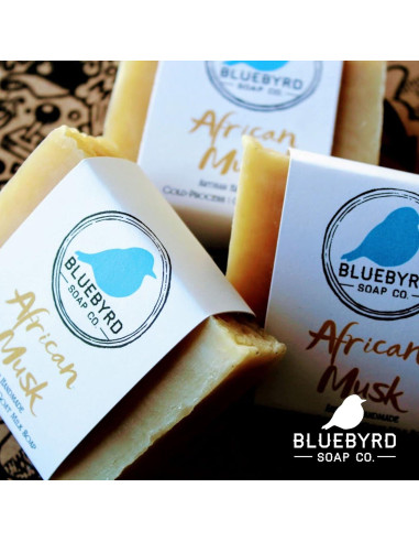 Jabón Corporal de Leche de Cabra Bluebyrd Musgo Africano 130g