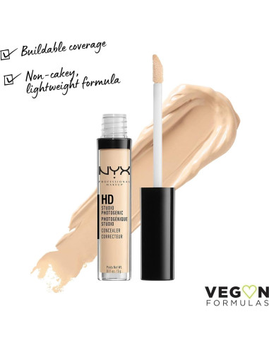 Corrector Fotogénico HD NYX Alabastro 3.25 ml - Cobertura Media