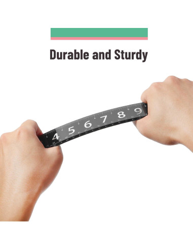 Reglas de plástico Mr. Pen 30 cm - Paquete de 4 coloridas