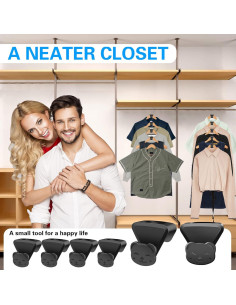 Ganchos Conectores para Perchas Manesi 18 Pcs Alta Resistencia 2