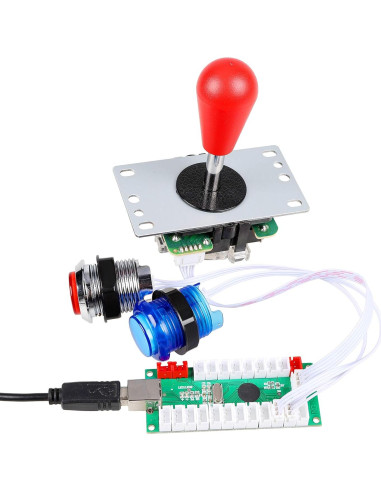 Kit de Juegos de Arcade DIY EG STARTS para 2 Jugadores LED