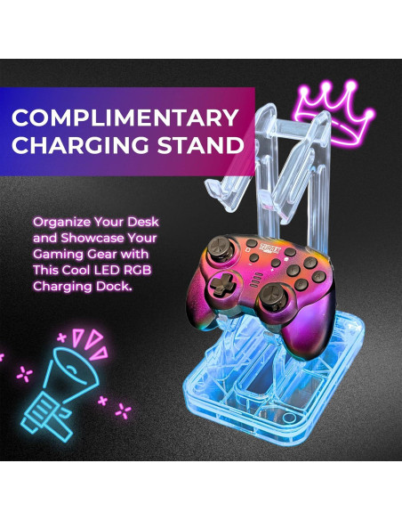 Controlador Inalámbrico Mini TurbX Prism Shift - Bluetooth para Nintendo Switch, iPhone, Android y PC