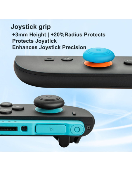Tapas de Reemplazo para Joystick Grip de Pulgar Switch 2 - 8 PCS