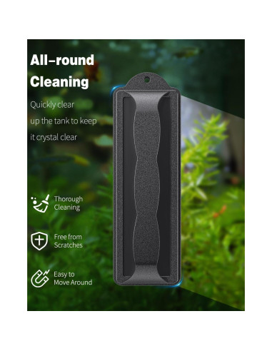 Cepillo Magnético Pawfly para Acuarios 10.4 cm - Limpieza Cristales