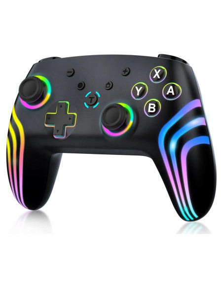 Controlador Pro Inalámbrico MYSTILUCK para Switch y PC RGB