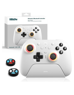 Controlador Bluetooth Ultimate 2 8Bitdo para Switch y PC - Blanco
